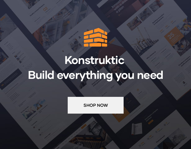 Konstruktic - Best Building, Engineering & Architecture WordPress Theme