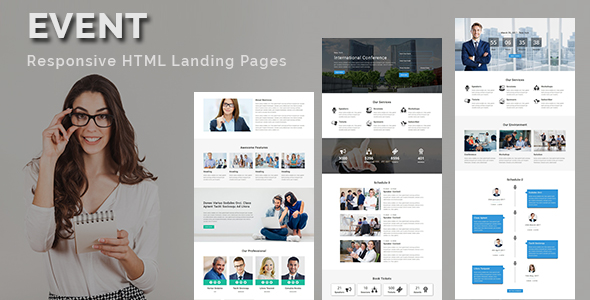 Metro - Multipurpose Responsive HTML Landing Pages - 2
