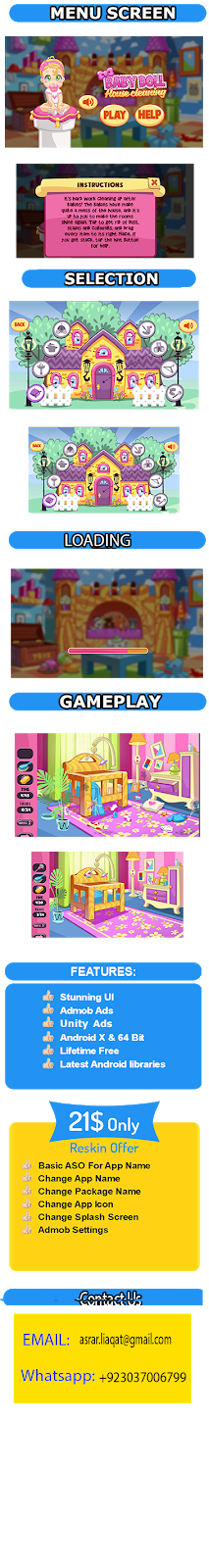 Clean baby care unity source code arcade 3d game - 1
