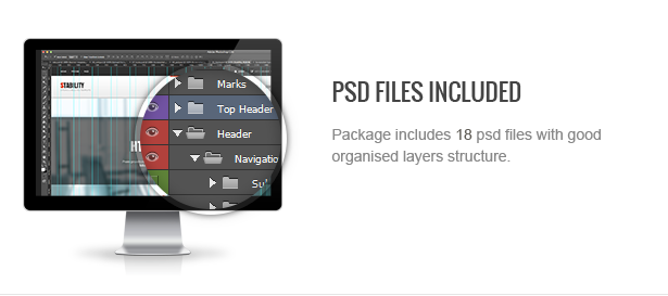 Stability Drupal Theme PSD