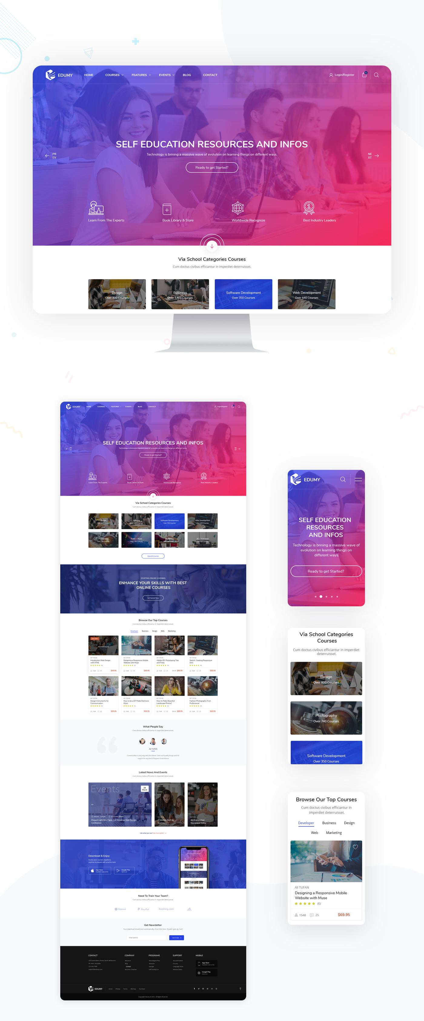 Edumy - LMS Online Education Course & School HTML Template - 3