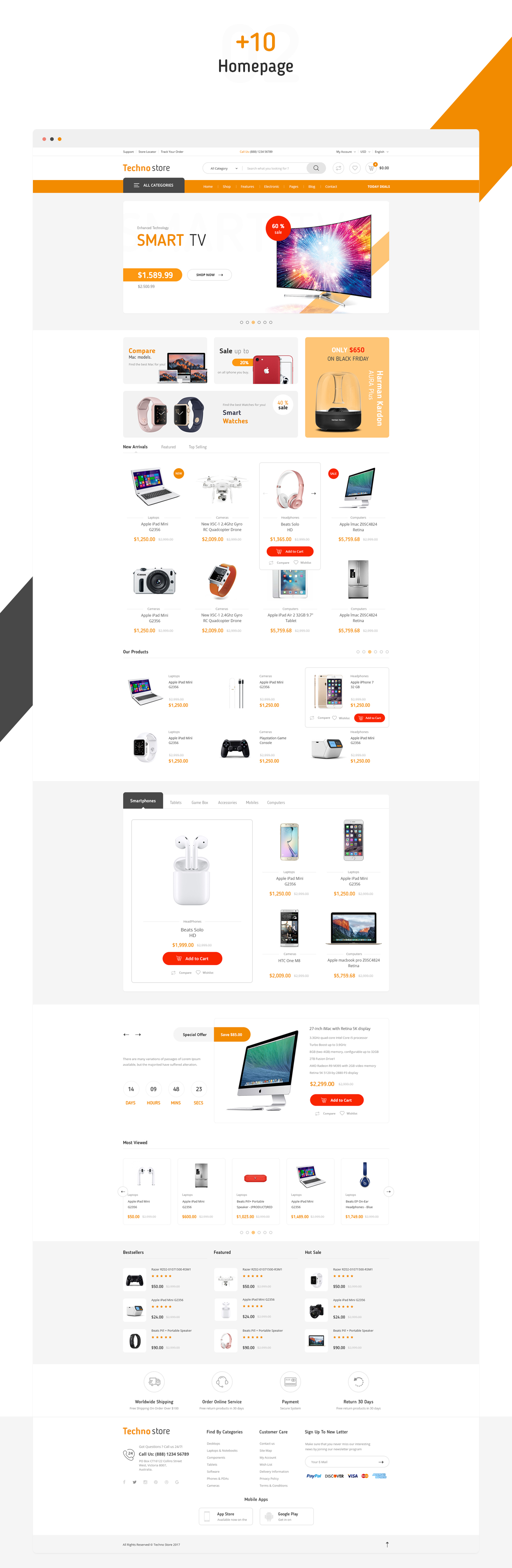 Techno Store - Electronic eCommerce PSD - 3