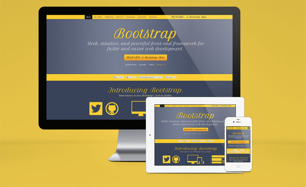 Mod3rn - A Bootstrap Skin - 1