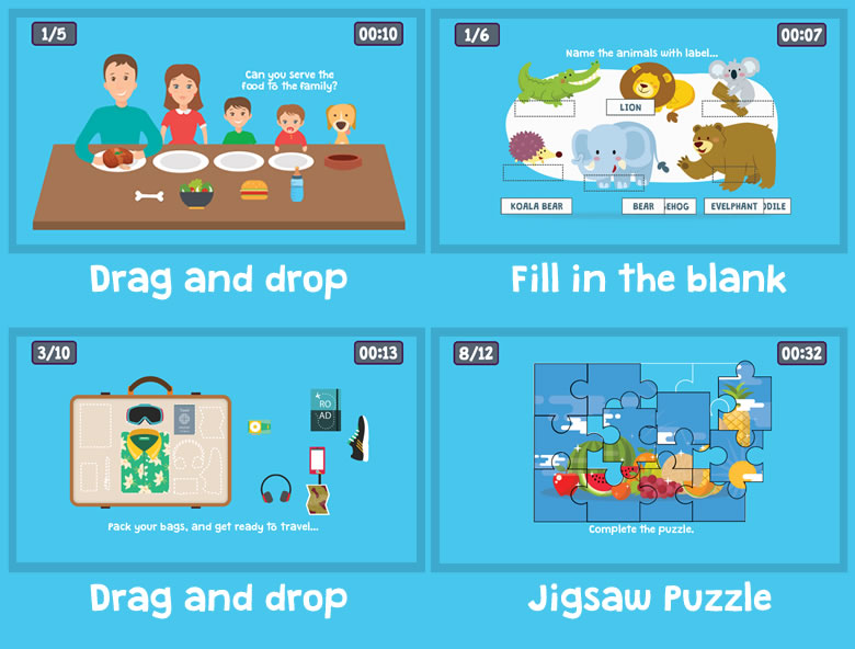 Draggable Puzzle - HTML5 Game - 1