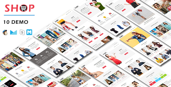 ECOM - 38 Unique Transactional and Notification Email Templates with 3 Layouts - 2
