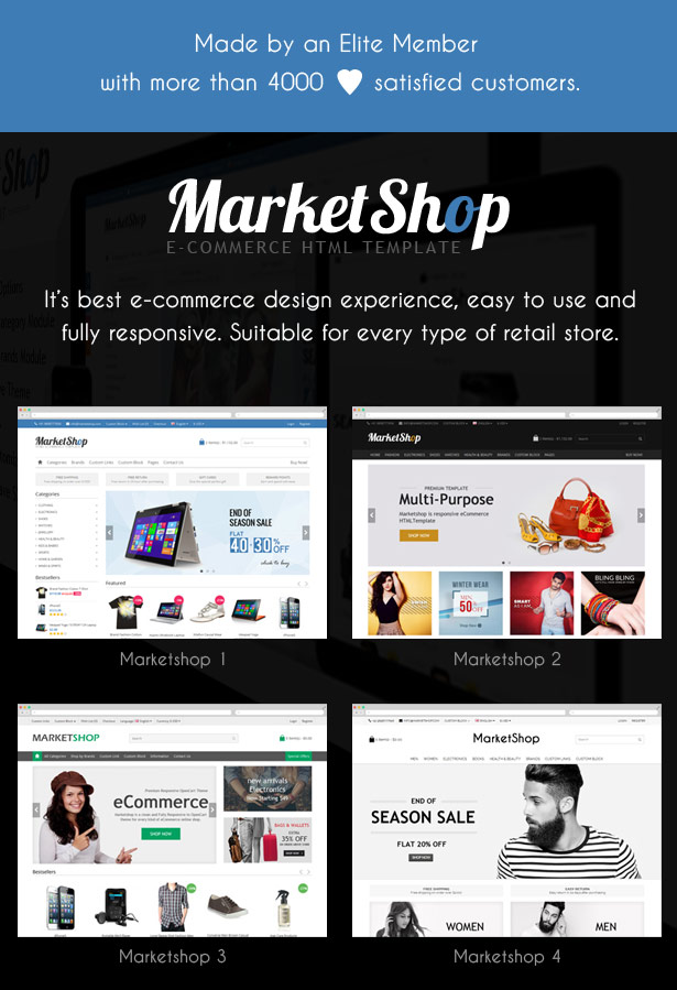 eCommerce html template