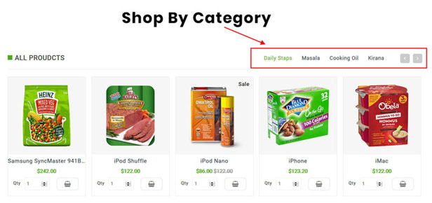 Grocery and Shopping OpenCart 3.X Multistore Theme (Shopping, Mall) - 6