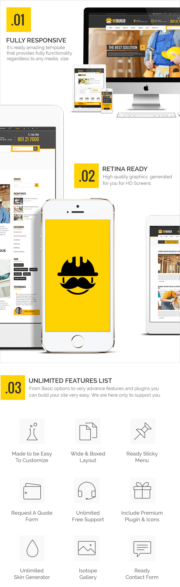 ReBuild - WP Construction & Building Business Theme - 4