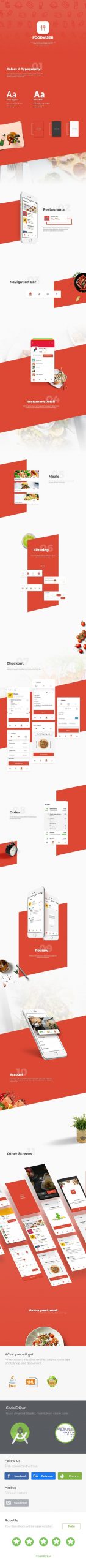 Foodviser - Food Ordering iOS App Template - 1