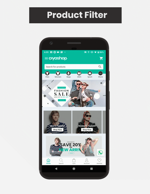 CiyaShop Native Android Application based on WooCommerce - 4