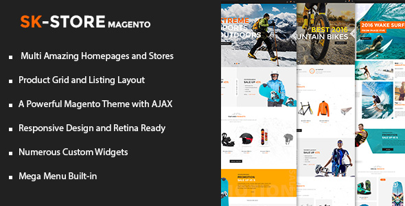 SK Store ? Unique Magento Theme for Sport Stores 