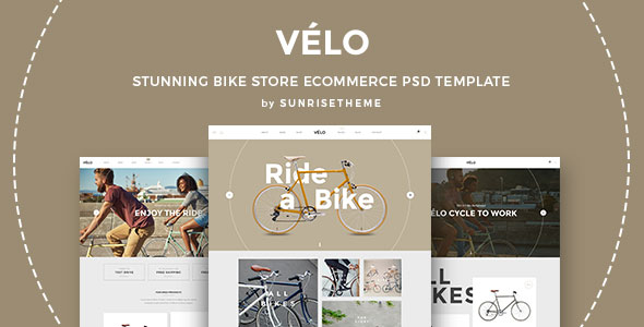 Velo - Stunning Bike Store eCommerce PSD Template