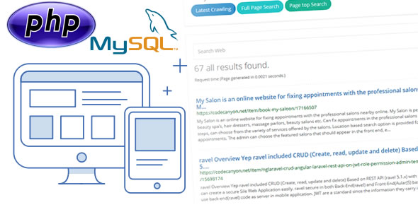 Easy Web Search - PHP Search Engine with Image Search and Crawling System - 4