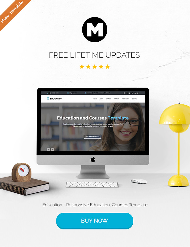 Responsive Education Adobe Muse Template - 6