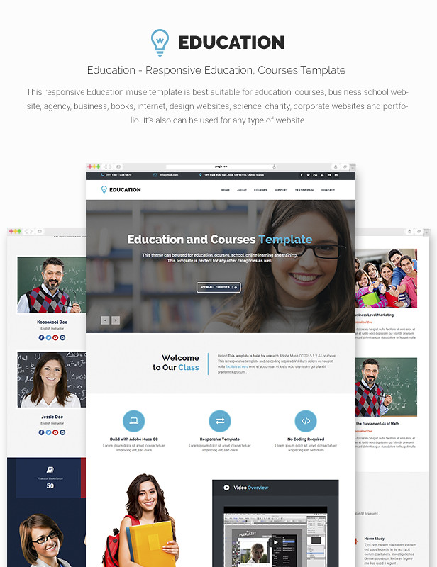 Responsive Education Adobe Muse Template - 7