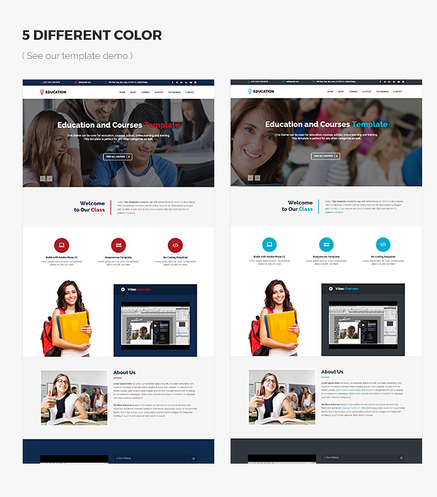 Responsive Education Adobe Muse Template - 9