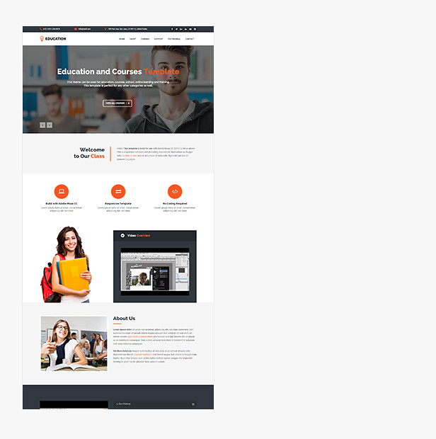 Responsive Education Adobe Muse Template - 11