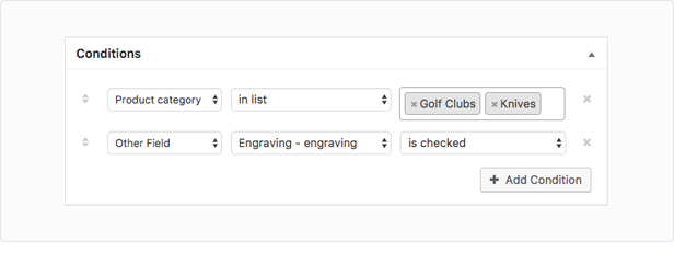 WooCommerce Custom Fields Conditional Logic