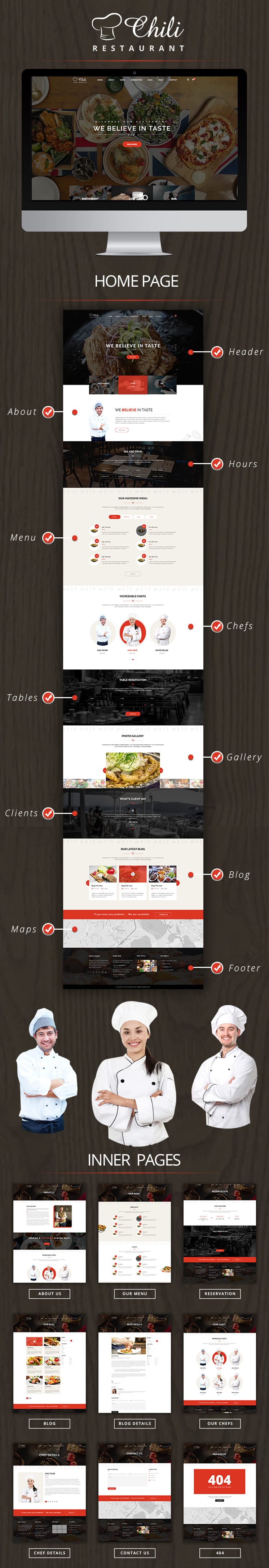 Chili - Multi-Purpose Restaurant WordPress Theme - 1
