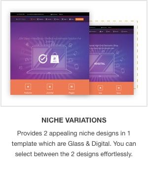 JSN Glass - eCommerce must-have Template for Joomla - 1