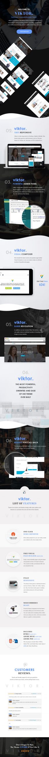 Viktor - Responsive Corporate WordPress Theme - 1
