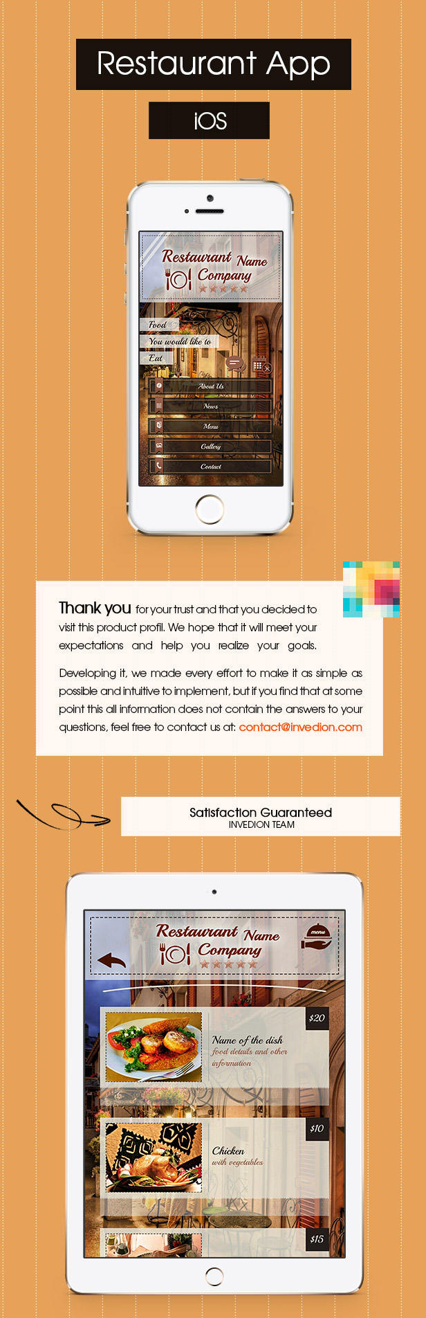 Restaurant App With CMS - iOS - 2