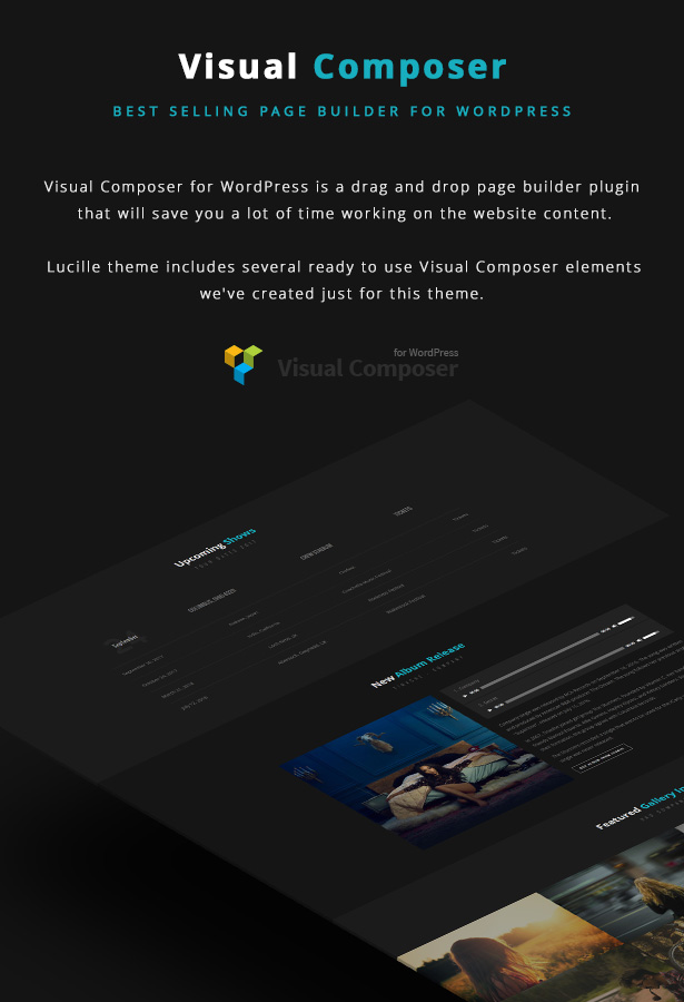 Lucille Music WordPress Theme - Visual Composer