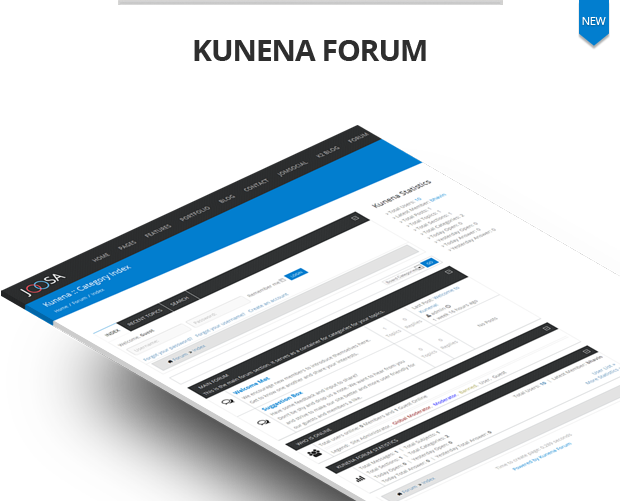 Kunena extensive feature list