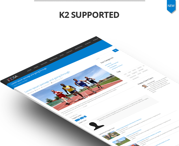 Joomla K2 extensive feature list