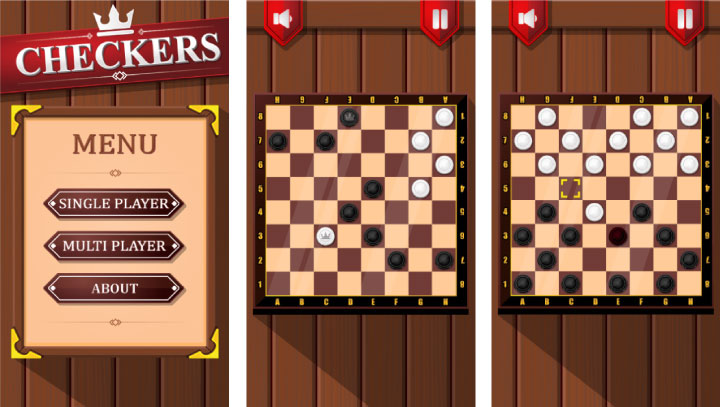 Checkers - HTML5 Game (Phaser 3) - 1