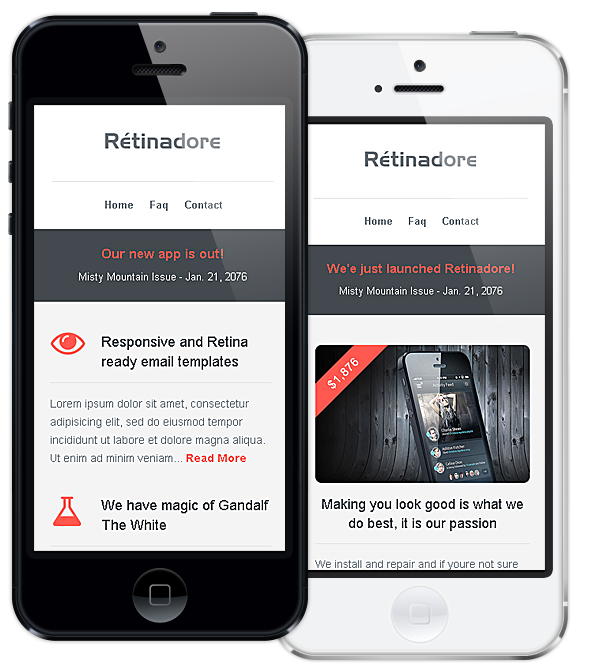 Retinadore - Responsive Email Newsletter Template - 5