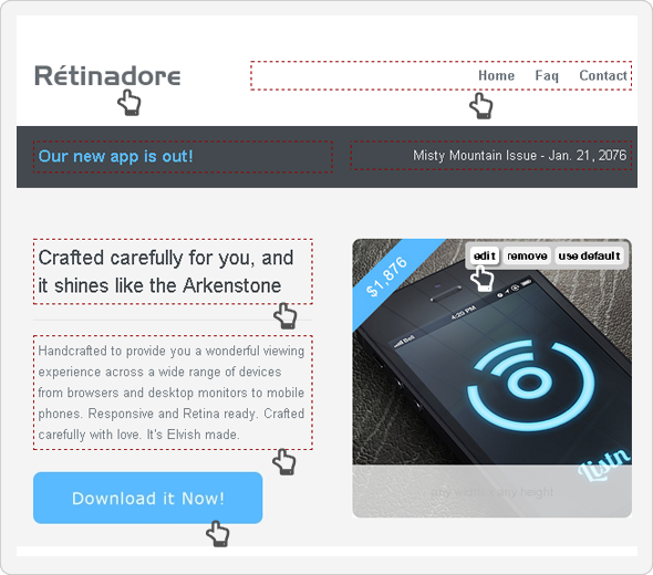 Retinadore - Responsive Email Newsletter Template - 6