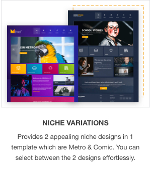 JSN Metro - Responsive Flat Design Template for Joomla - 1