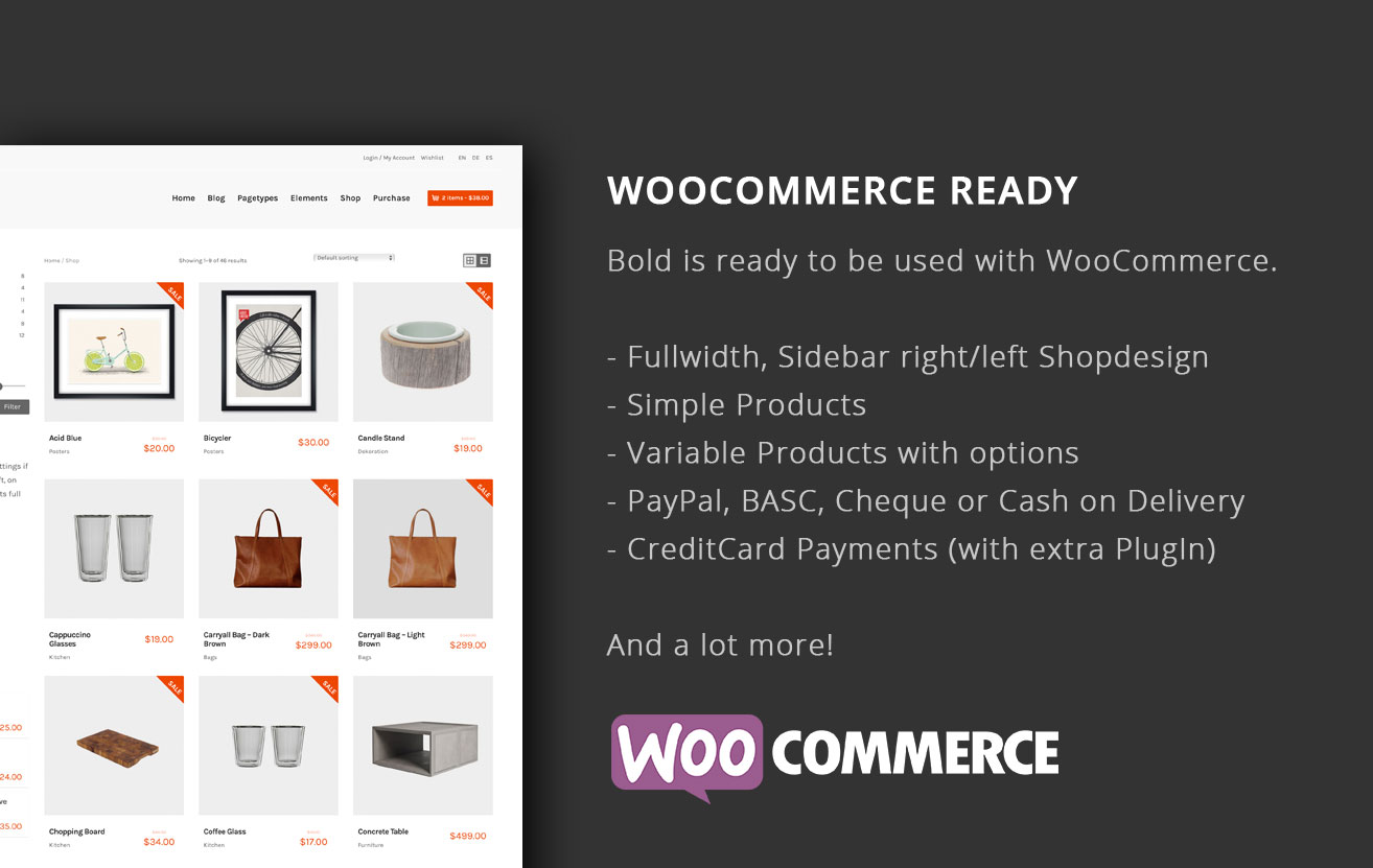 WooCommerce ready