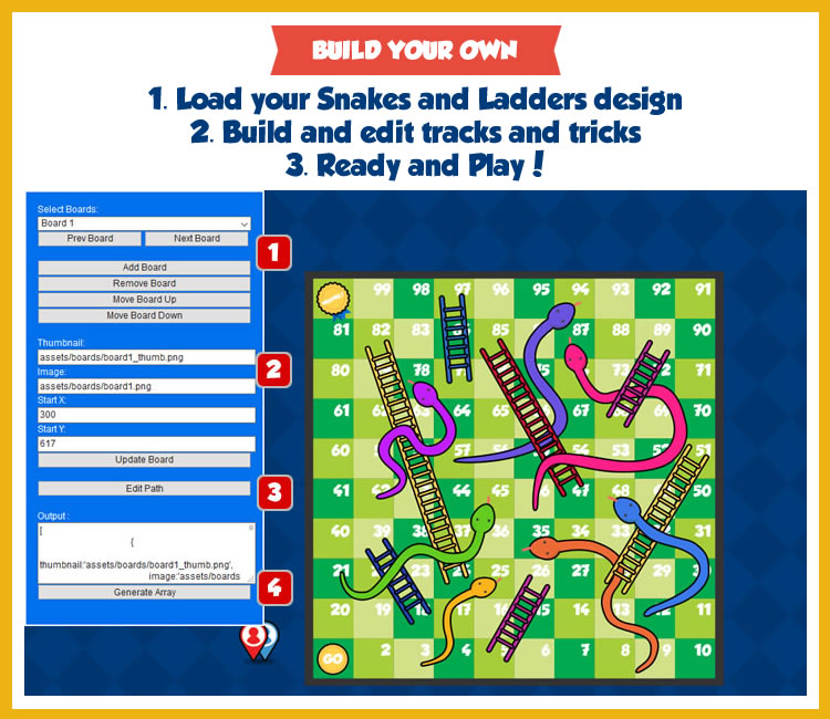 Snakes and Ladders - HTML5 Game - 1