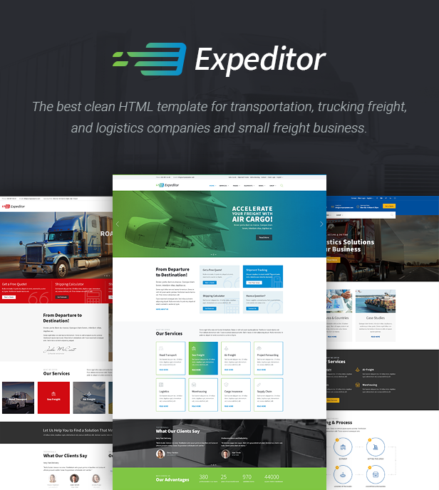 Expeditor - Freight, Logistics, Warehouse & Transportation HTML Template - 2