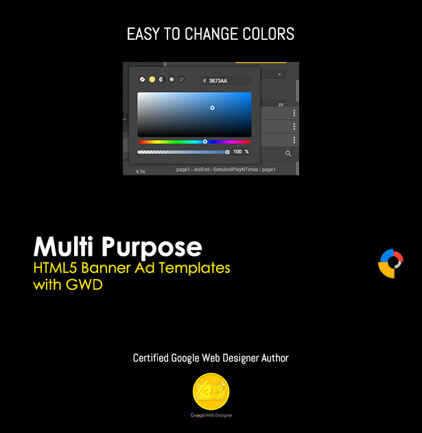 Premium Multi Purpose HTML5 Banner Ad Templates with GWD - 1