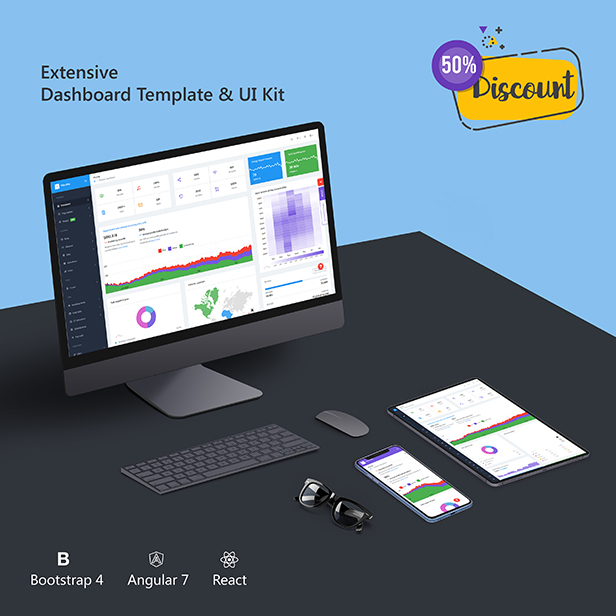 Elite Able - Bootstrap 4, Angular 9 & React JS Admin Template - 4