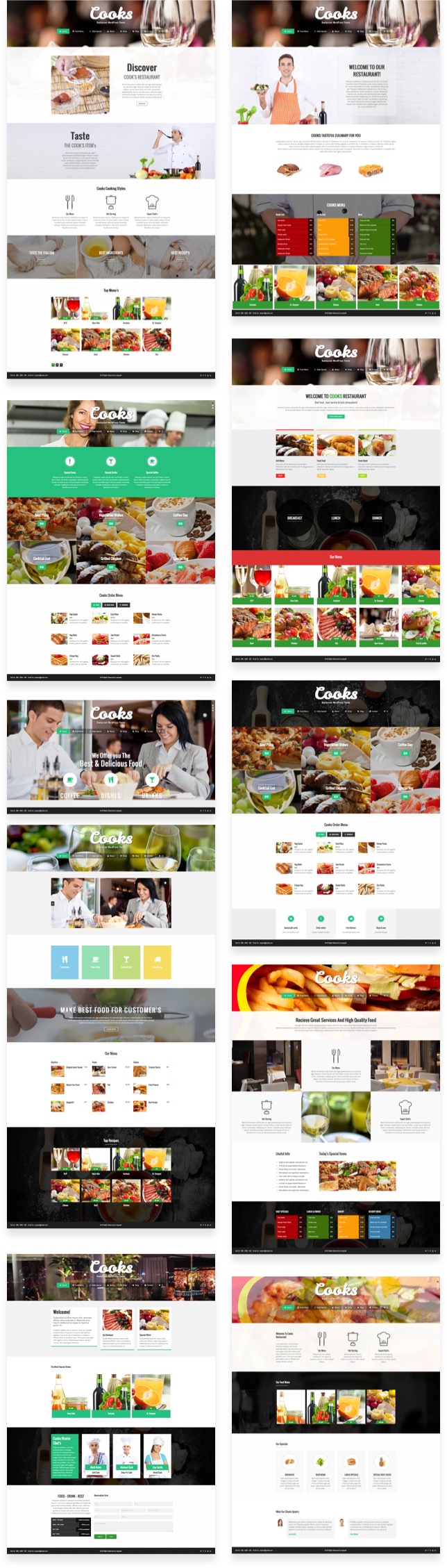 Cooks - Restaurant WordPress Theme - 1