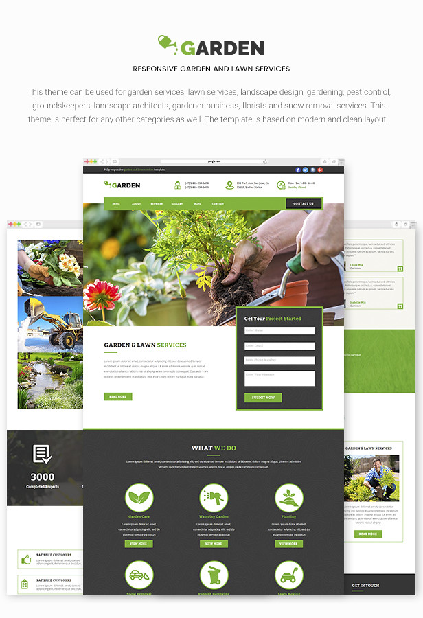 Responsive Garden and Lawn Services Muse Template - 7