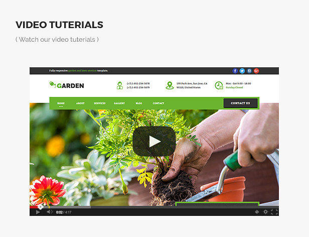 Responsive Garden and Lawn Services Muse Template - 10