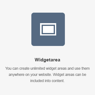 Widget Area Element