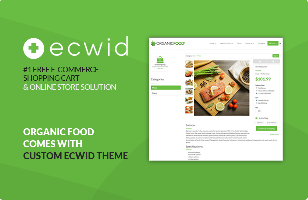 Organic Food - Kitchen, Farm, Corporate, Landing Page & E-commerce HTML Template - 2