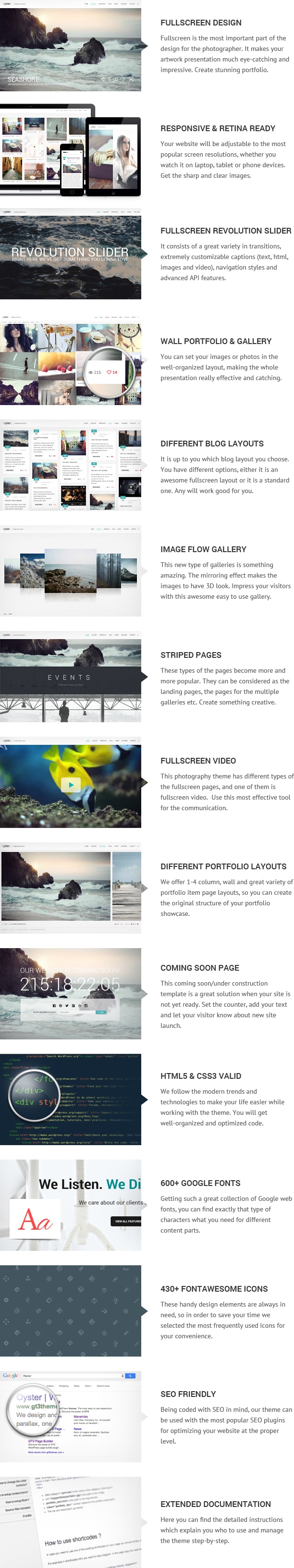 Oyster - Creative Photography HTML Template - 1
