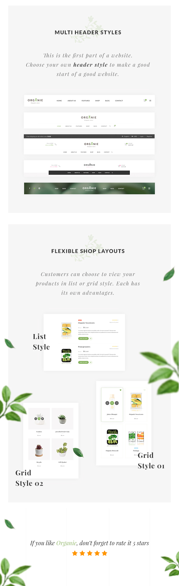 Organie - An Organic Store, Farm, Cake and Flower Shop Magento 2 and 1 Theme - 11