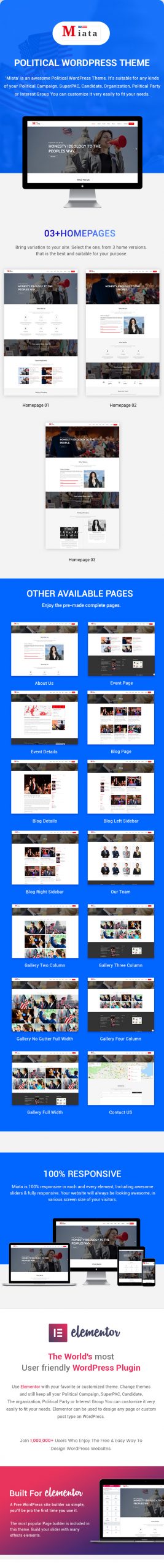 Miata – Political WordPress Theme - 1