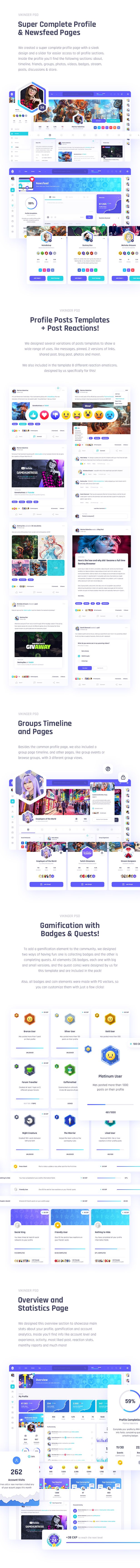 Vikinger - Social Network and Marketplace PSD Template - 10