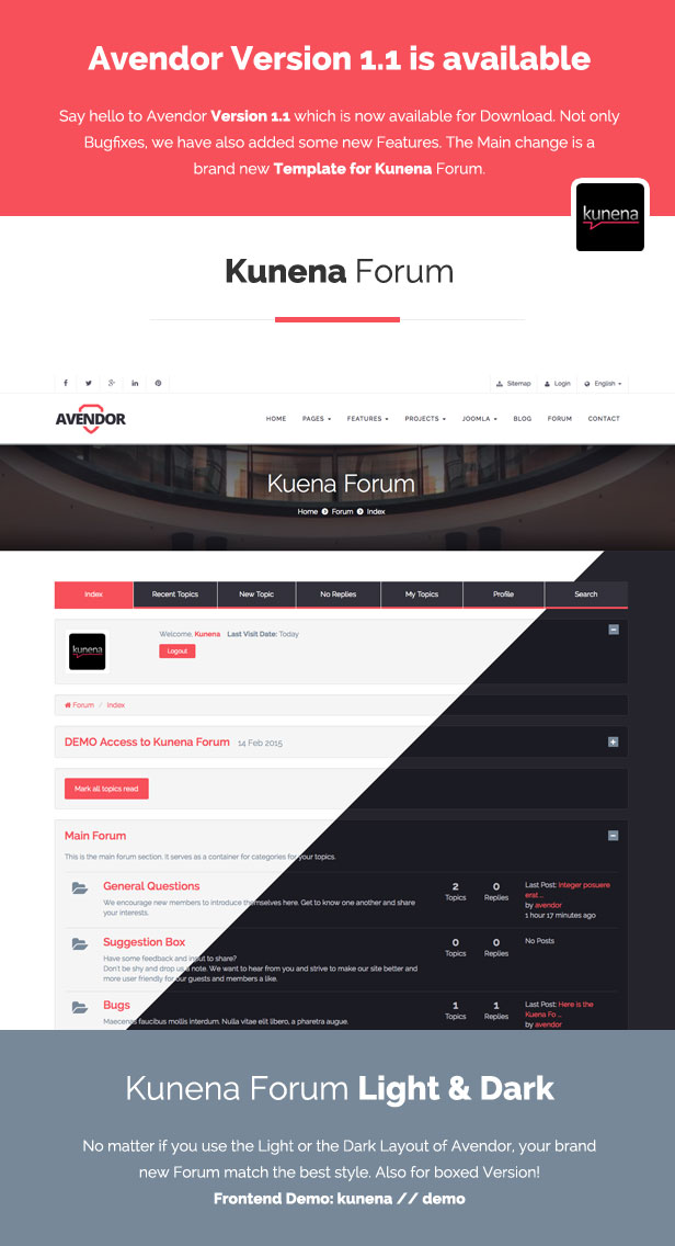 AVENDOR - Responsive Multi-purpose Joomla Template - 2