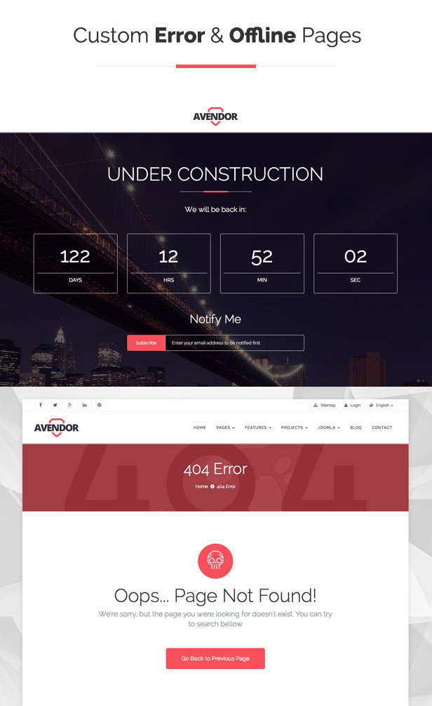 AVENDOR - Responsive Multi-purpose Joomla Template - 8