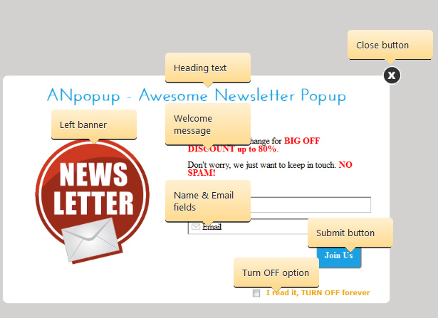 ANpopup: Awesome Newsletter Popup for Everyone - 9